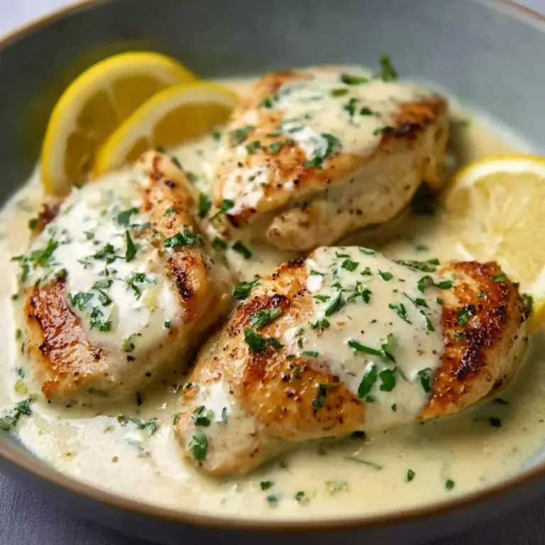 Creamy Lemon Chicken with Parmesan Sauce Recipe