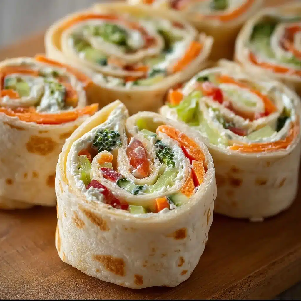Fresh Vegetable Tortilla Roll Ups Recipe - Recipe Image