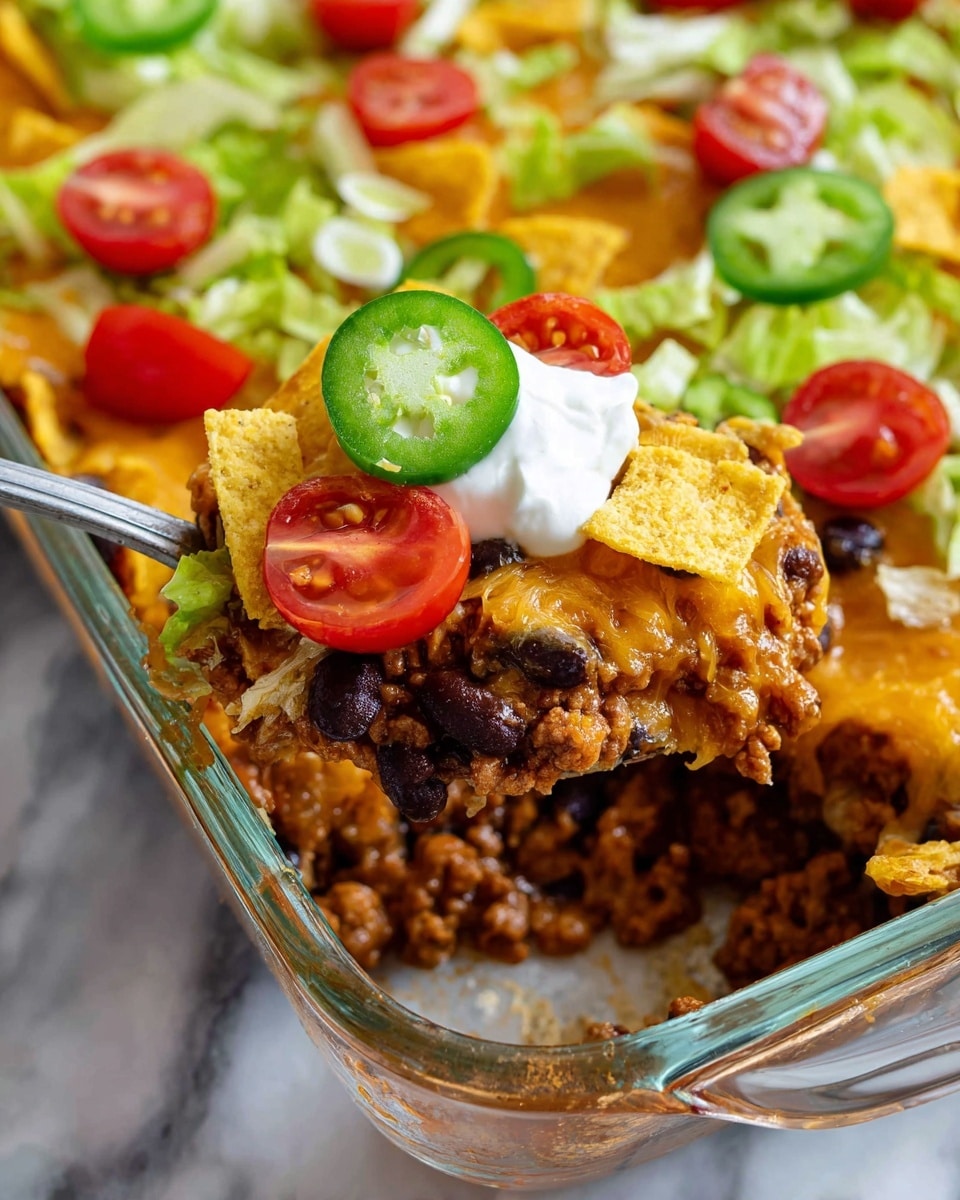 A close-up view of a grilled sandwich cut in half, showing three layers inside: the top layer is golden toasted bread with a crispy brown texture, below it is melted yellow-orange cheddar cheese oozing smoothly, the middle layer is cooked ground beef with a crumbly texture and brown color, followed by another layer of melted cheddar cheese, and the bottom layer is golden toasted bread matching the top. The sandwich is resting on a white marbled surface. Photo taken with an iphone --ar 4:5 --v 7